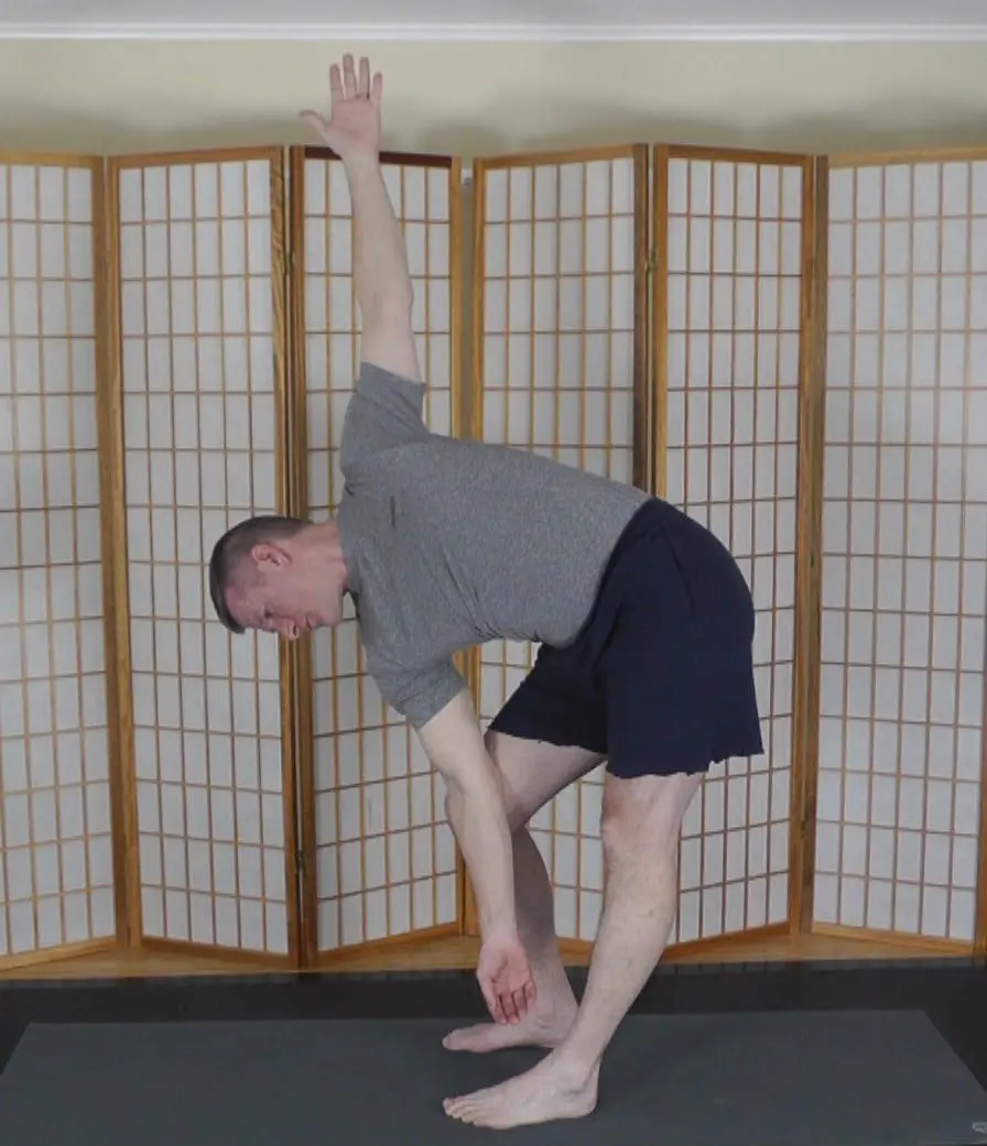 Full Body Mobilizer Standing stretch for the hamstrings and torso.